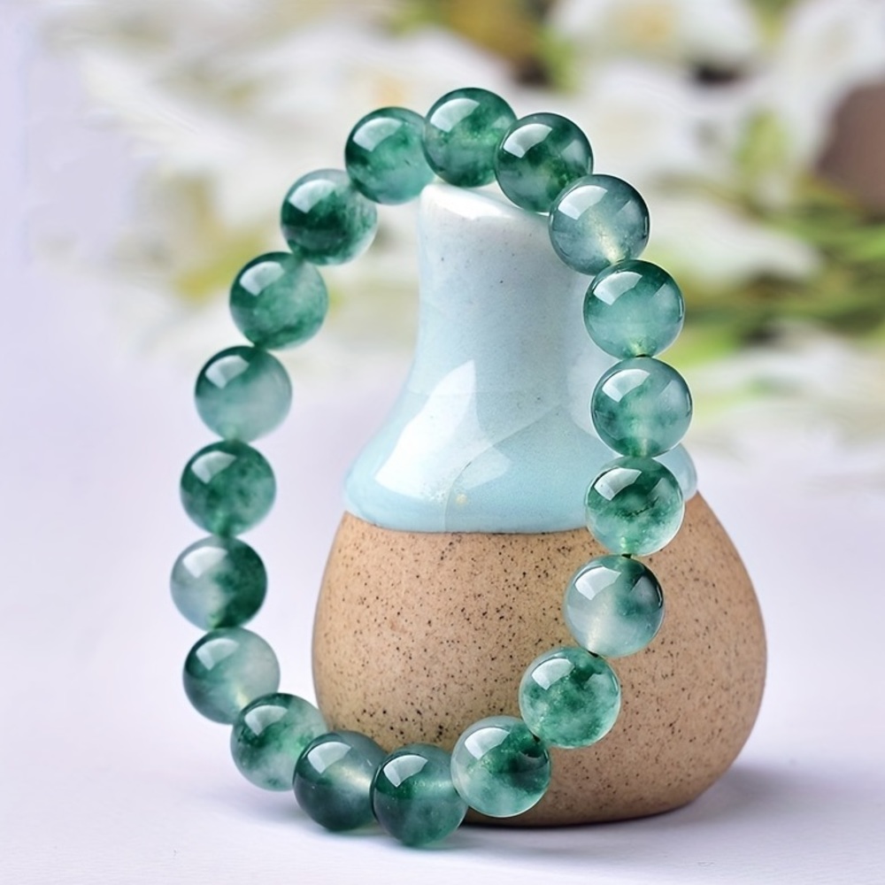 Hand Crafted Emerald Green Gemstone Bracelet